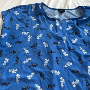 Ann Taylor factory short sleeve blouse   Size XL